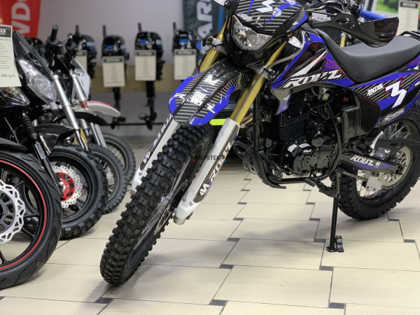 Мотоцикл кроссовый / эндуро ROLIZ (Ролиз) SPORT - 003 RRC (ZS172FMM-5 Big Bore) синий/чёрный с ПТС | Мототека