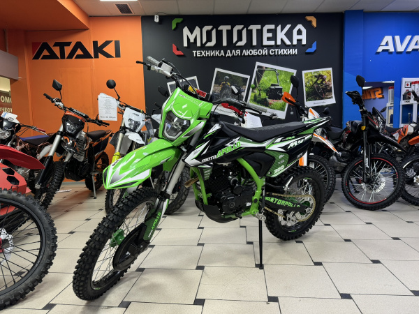 Мотоцикл кроссовый / эндуро Moto Apollo (Мото Аполло) M4 300 EFI (175FMN PR5) зеленый | Мототека