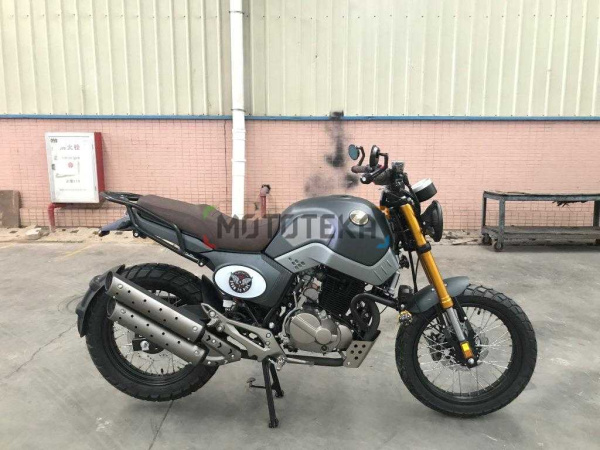Мотоцикл дорожный Мотомир STREET (Scrambler) серый с ПТС | Мототека