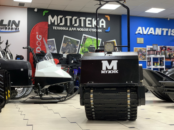 Мотобуксировщик Мужик LUXE М500 1450. 15 л.с.. катковая. с реверсом. с тормозом. с электростартером - купить с доставкой, по выгодной цене в интернет-магазине Мототека