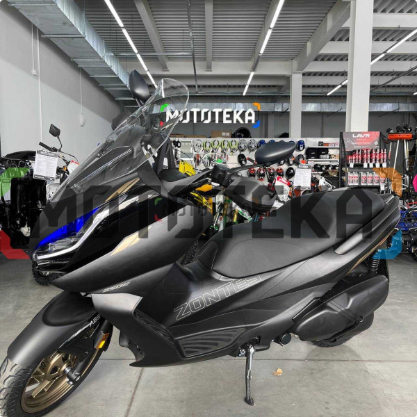 Скутер Zontes (Зонтес) ZT350 - E (ZT1P77MP EFI) 15/14 чёрный с ПТС | Мототека Скутер Zontes (Зонтес) ZT350 - E (ZT1P77MP EFI) 15/14 чёрный с ПТС | Мототека